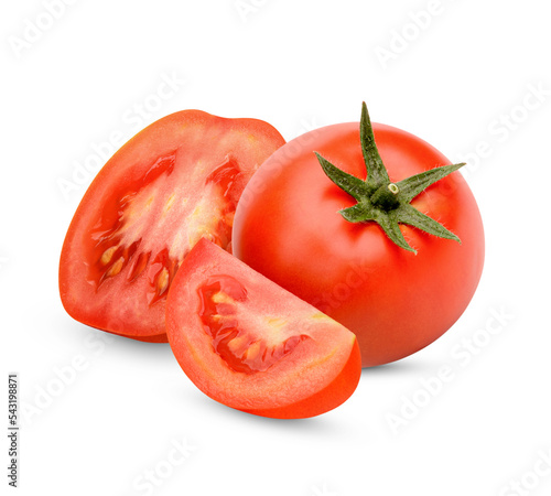 Fresh tomatoes isolsted on transparent background (.PNG)