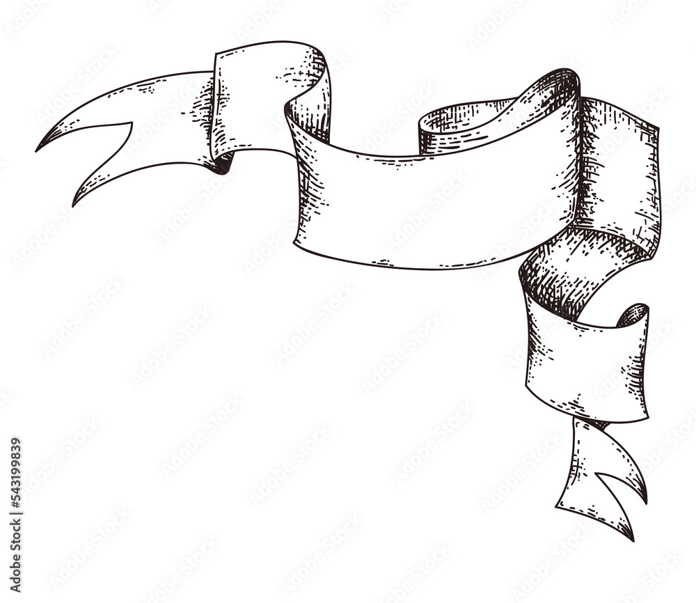 PNG transparent retro vintage parchment banner ribbon with copy space ...