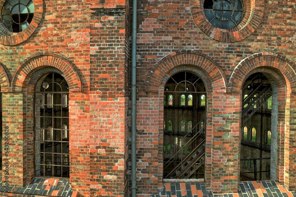 building of the old gas plant in Warsaw