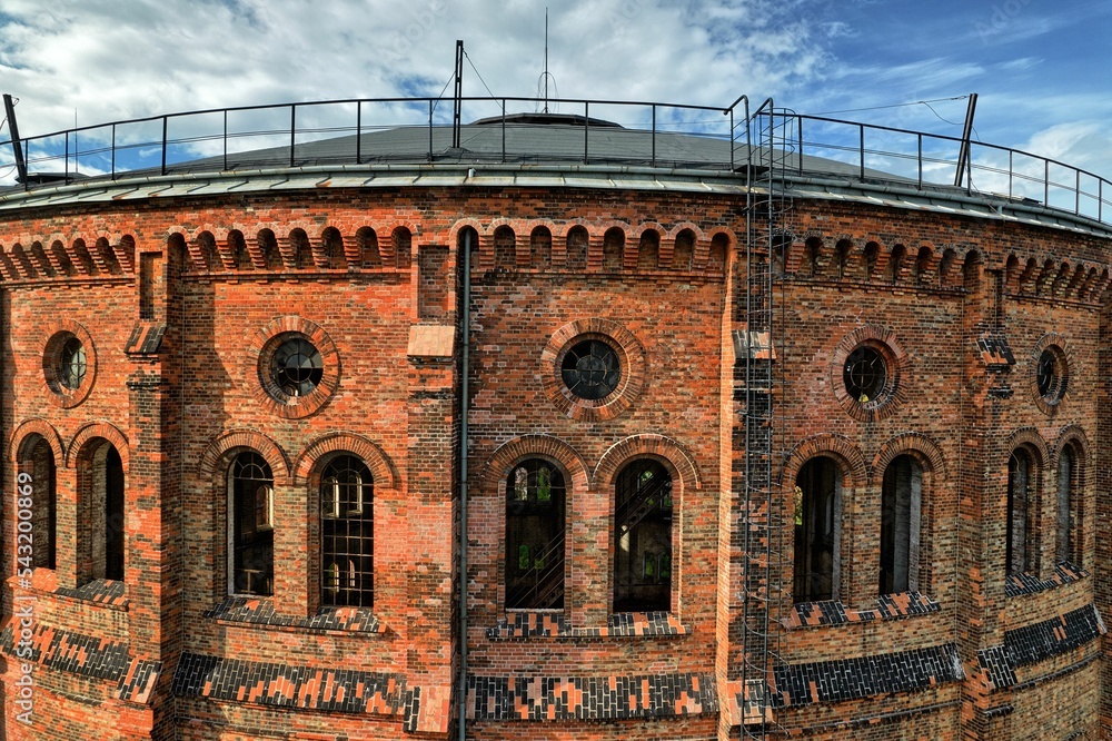 building of the old gas plant in Warsaw