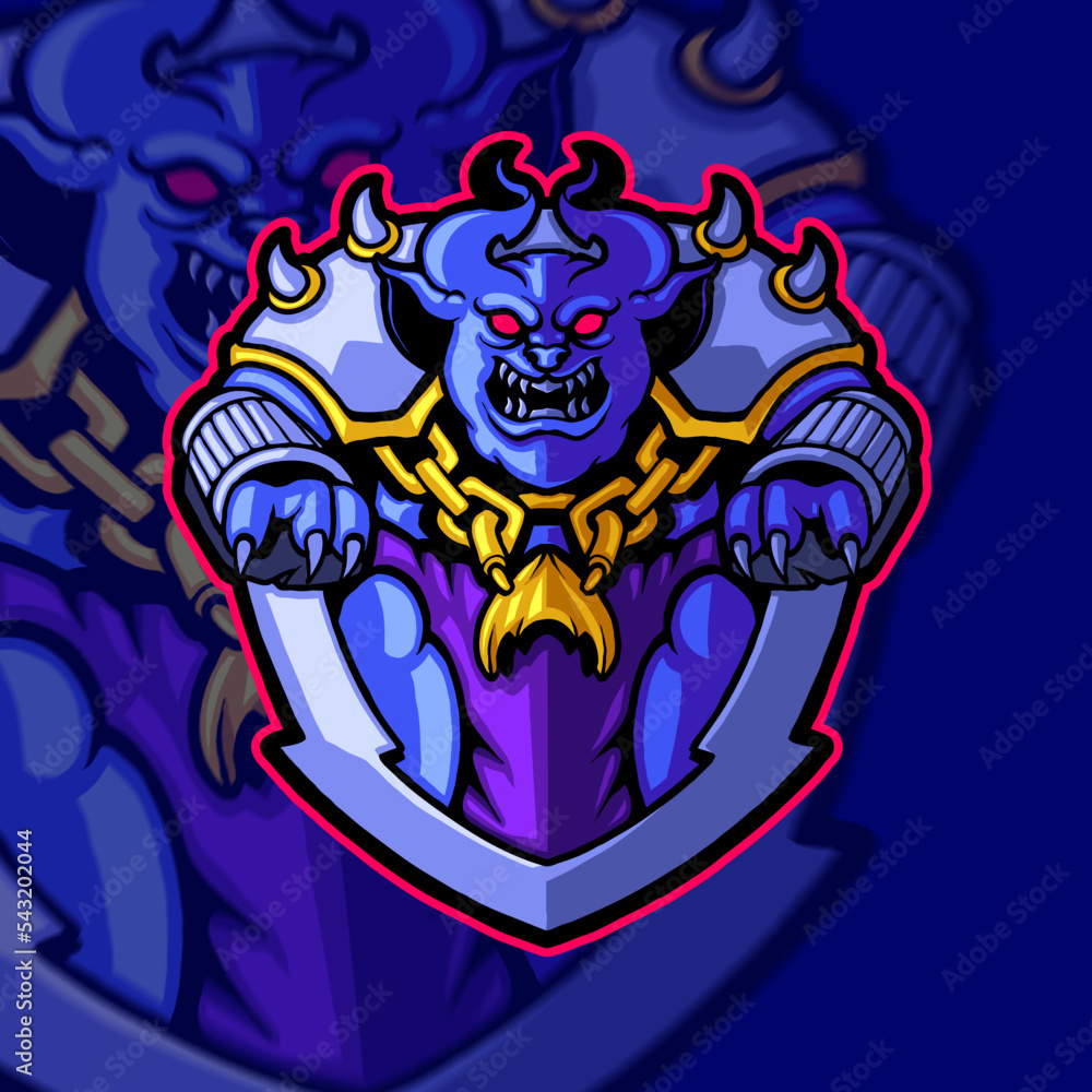 the king mascot logo