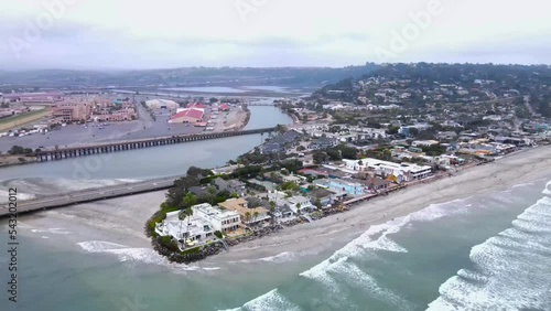 drone time lapse San Dieguito River pan photo