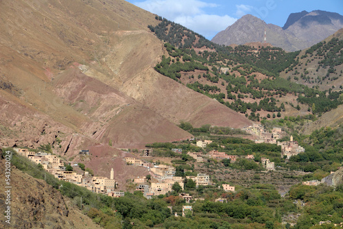 Vista sobre el Valle de Tamatert. Parque Nacional de Toubkal