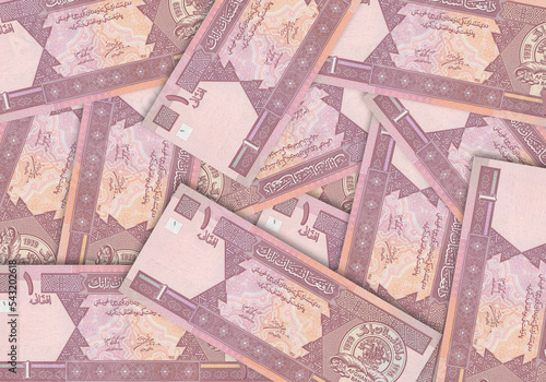 Paper money from Afghanistan. Afghan afghani. Close up banknotes from Afghanistan. Afghan currency 
