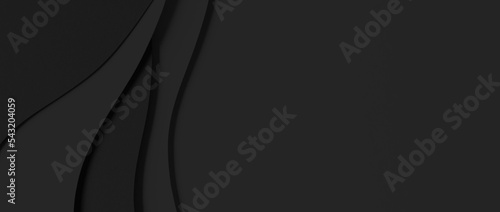 Fotografiet Abstract black paper texture background