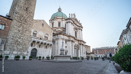 Brescia Italy city streets and old buildings. © Blackbookphoto