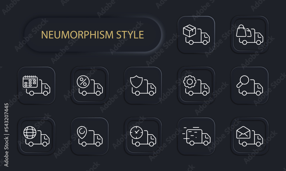 Minivan line icon. Logistics, truck, time, watch, courier, deliver parcel, tracking, free fast shipping, calendar, minivan, customer, purchase, buy, client, drive, car. Delivery concept. Neomorphism Minivan line icon. Logistics, truck, time, watch, courier, deliver parcel, tracking, free fast shipping, calendar, minivan, customer, purchase, buy, client, drive, car. Delivery concept. Neomorphism