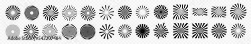 Sunburst element radial stripes or sunburst backgrounds
