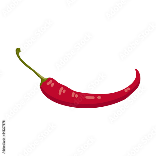 Vitamin A-enriched chili pepper cartoon illustration. Organic chili pepper. Healthcare, nutrition concept