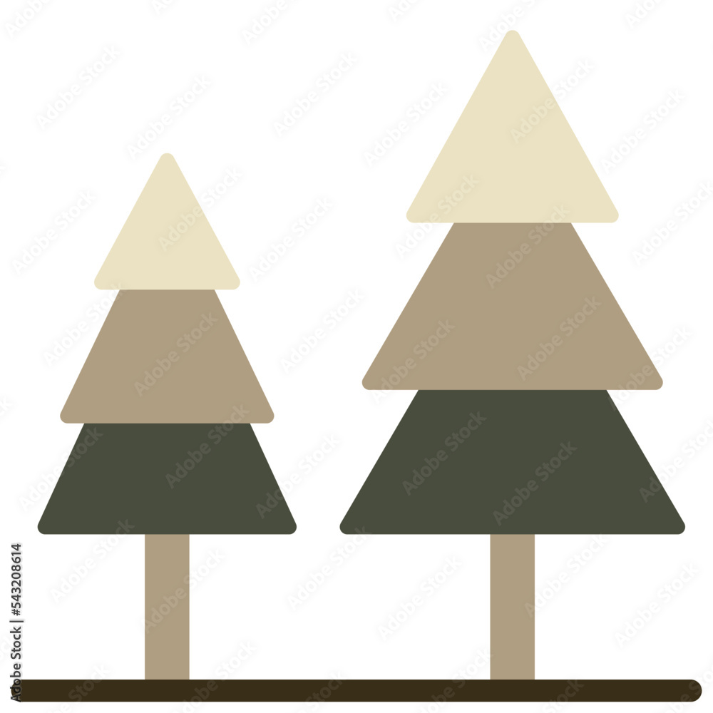 Fototapeta premium Forest flat icon