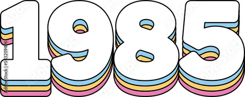 Plakat 1985 Year Rainbow