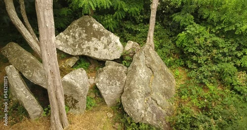 Dolmen des Varennes (écroulé) à coté de Cumeray (49) photo