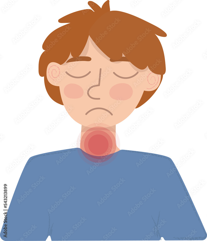 Sick man having sore throat symptom. Man unwell.Man holds on to his throat. Sick man having sore throat symptom. Man unwell.Man holds on to his throat.