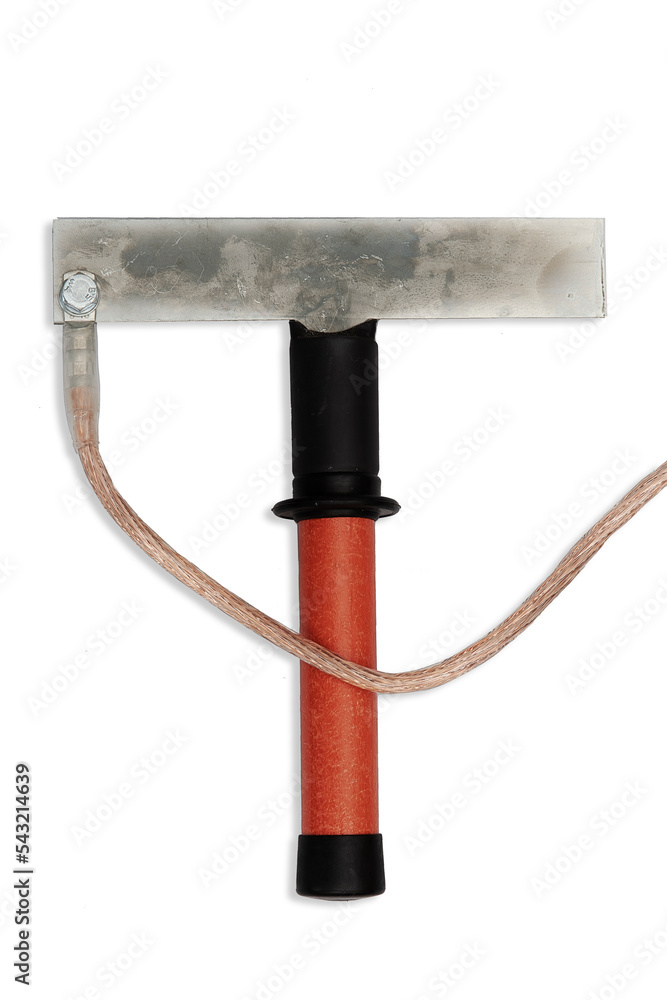 Portable grounding for switchgears. Grounding is used to protect switchgears operating on disconnected current-carrying parts of electrical installations with a rated voltage. Portable grounding for switchgears. Grounding is used to protect switchgears operating on disconnected current-carrying parts of electrical installations with a rated voltage.