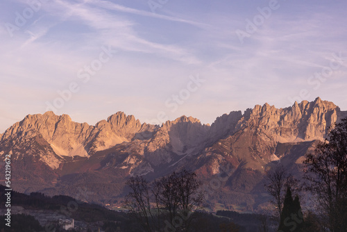 Wilder Kaiser bei Kitzbühel im Herbst