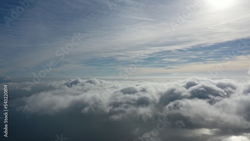 aerial view above the clouds © Casper