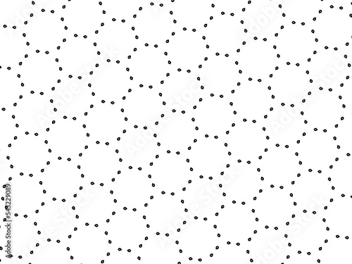 Ornament with elements of black and white colors.