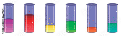 Set of 6 Chemical Flasks