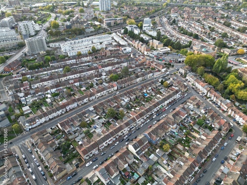 Ilford East London Aerial drone view high angle photo