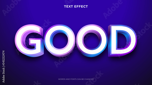 editable holographic text effect