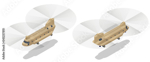 Isometric Chinook is a tandem-rotor helicopter developed. Chinook is a heavy-lift helicopter that is among the heaviest-lifting Western helicopters.
