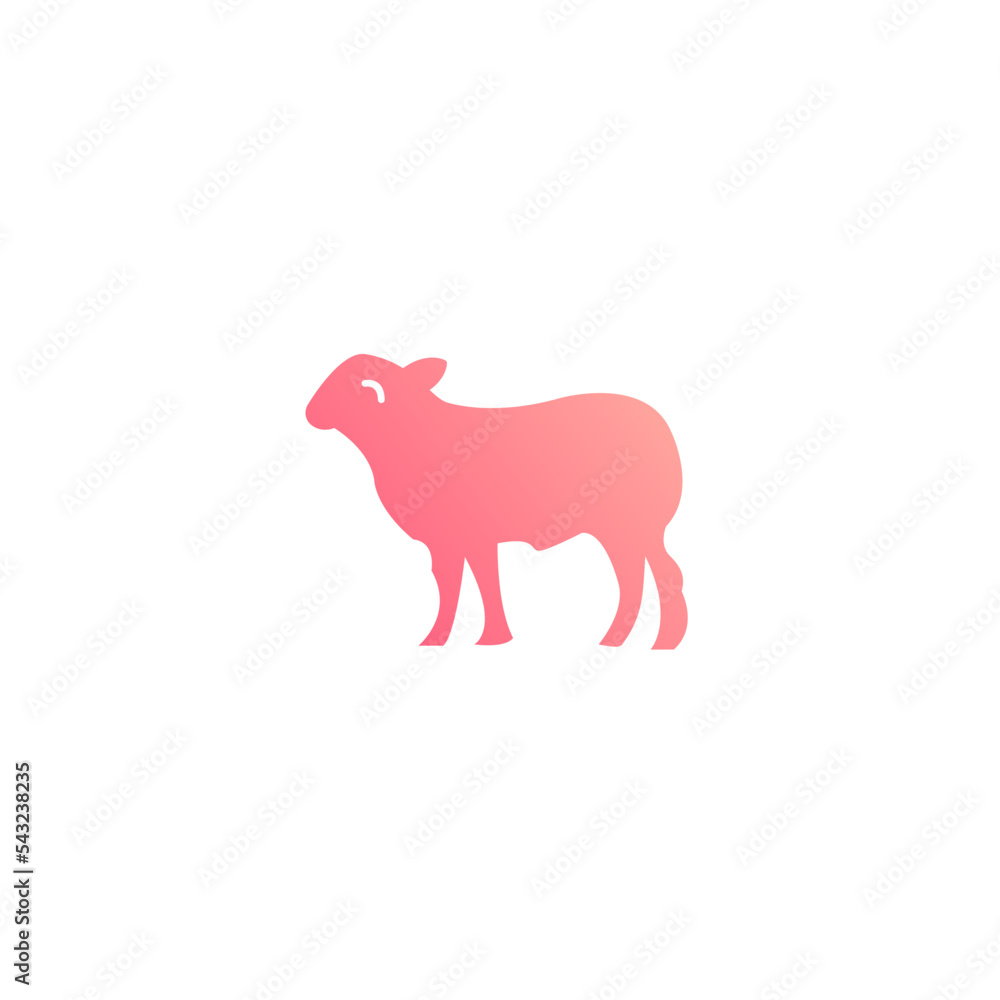 Fototapeta premium Sheep Icon Very Cool Design