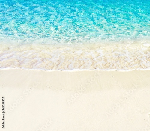 High angle shot of clear blue waters