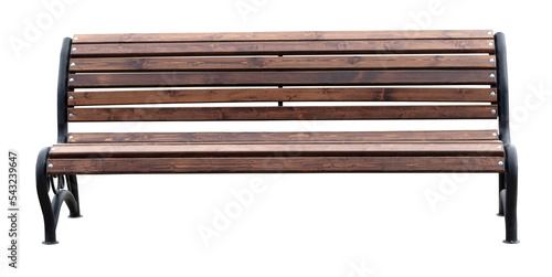  Park Bench Isolated on White