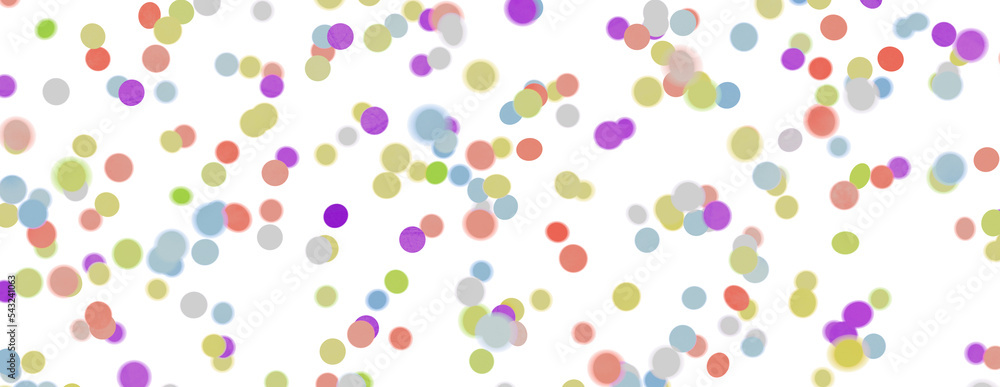 3D animation of exploding confetti