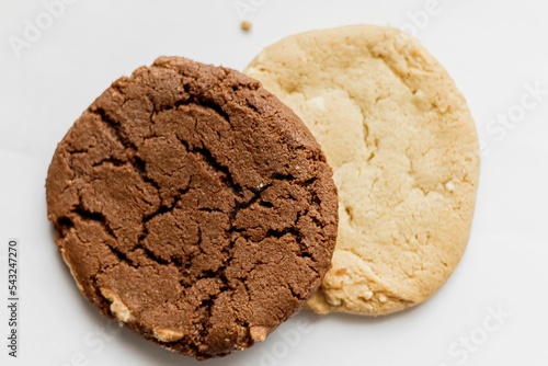Closeup shot of delicious cookies