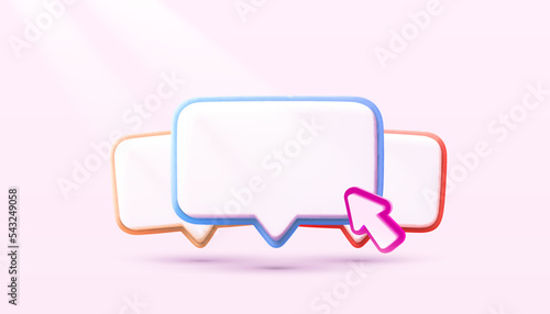 Chat bubble. Talk, dialogue, messenger or online support concept. web icon. Vector