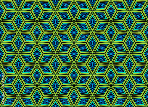 seamless geometric pattern with shapes