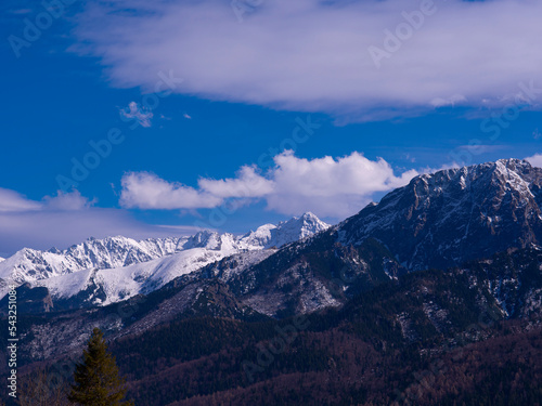 Polish Tatras in winter. Zakopane, High Tatras, Poland