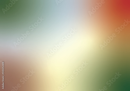 Christmas color in green, red, brown, silver, white, gold, and yellow. Gradient color background. Abstract blurred background. for web template banner poster digital graphic artwork.