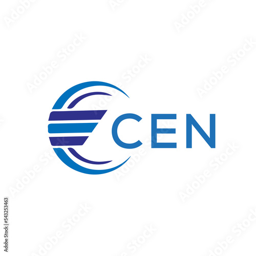 CEN letter logo. CEN blue image on white background. CEN vector logo design for entrepreneur and business. CEN best icon.