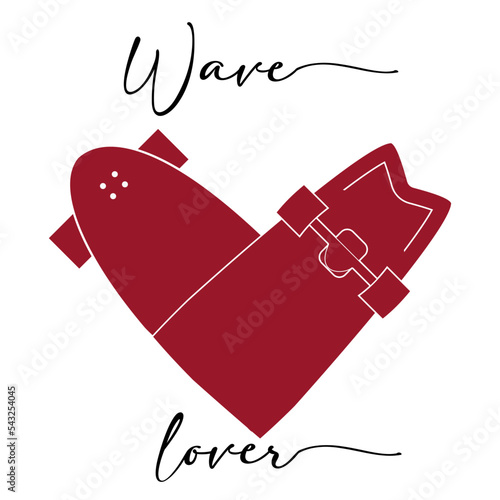 Tabla Surf skate, icono, logo, surf, Skate skate board, corazón