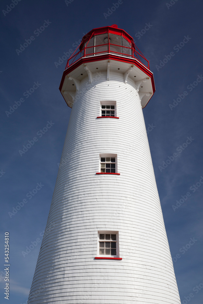 lighthouse on the coast of the sea