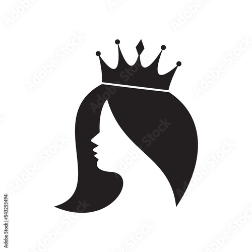 Princess, Queen vector icon illustration sign