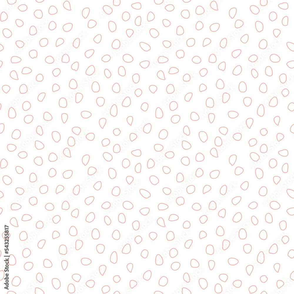 Seamless background with pink elements. Abstract ornament. Dotted abstract pink pattern