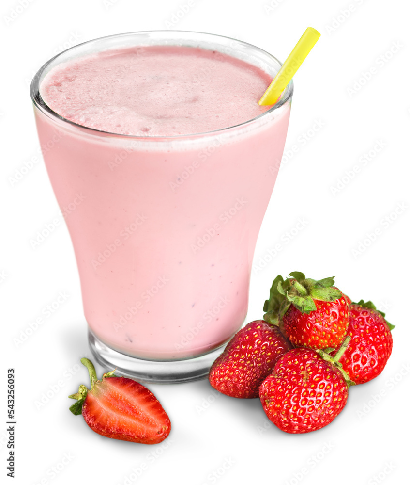 Smoothie made with strawberries Smoothie made with strawberries