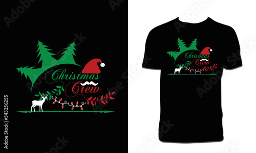 Merry Christmas Vector T Shirt Design 