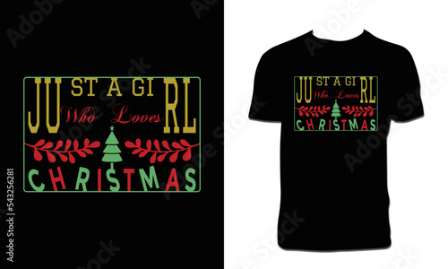 Merry Christmas Vector T Shirt Design 