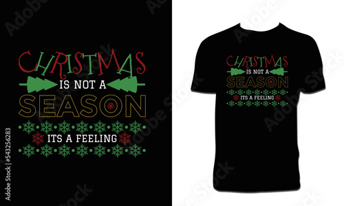 Merry Christmas Vector T Shirt Design 