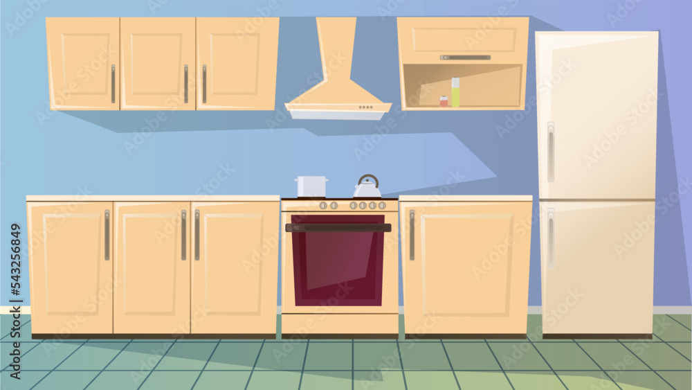 kitchen interior background vector eps10 kitchen interior background vector eps10