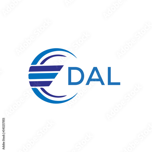 DAL letter logo. DAL blue image on white background. DAL vector logo design for entrepreneur and business. DAL best icon.