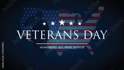 Happy veterans day. Veterans day background. Memorial American veteran day vector design illustration.  Veteran day poster or banner.