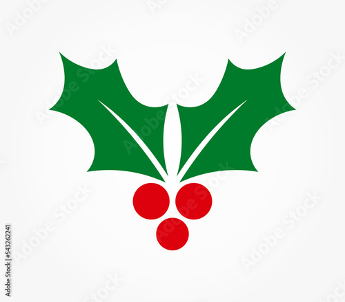 Christmas holly berries symbol.