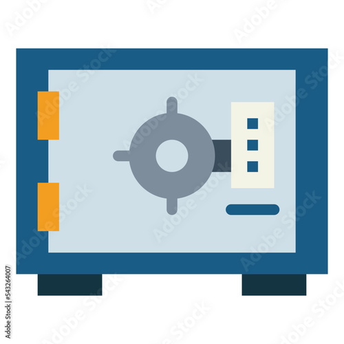 safe box flat icon style