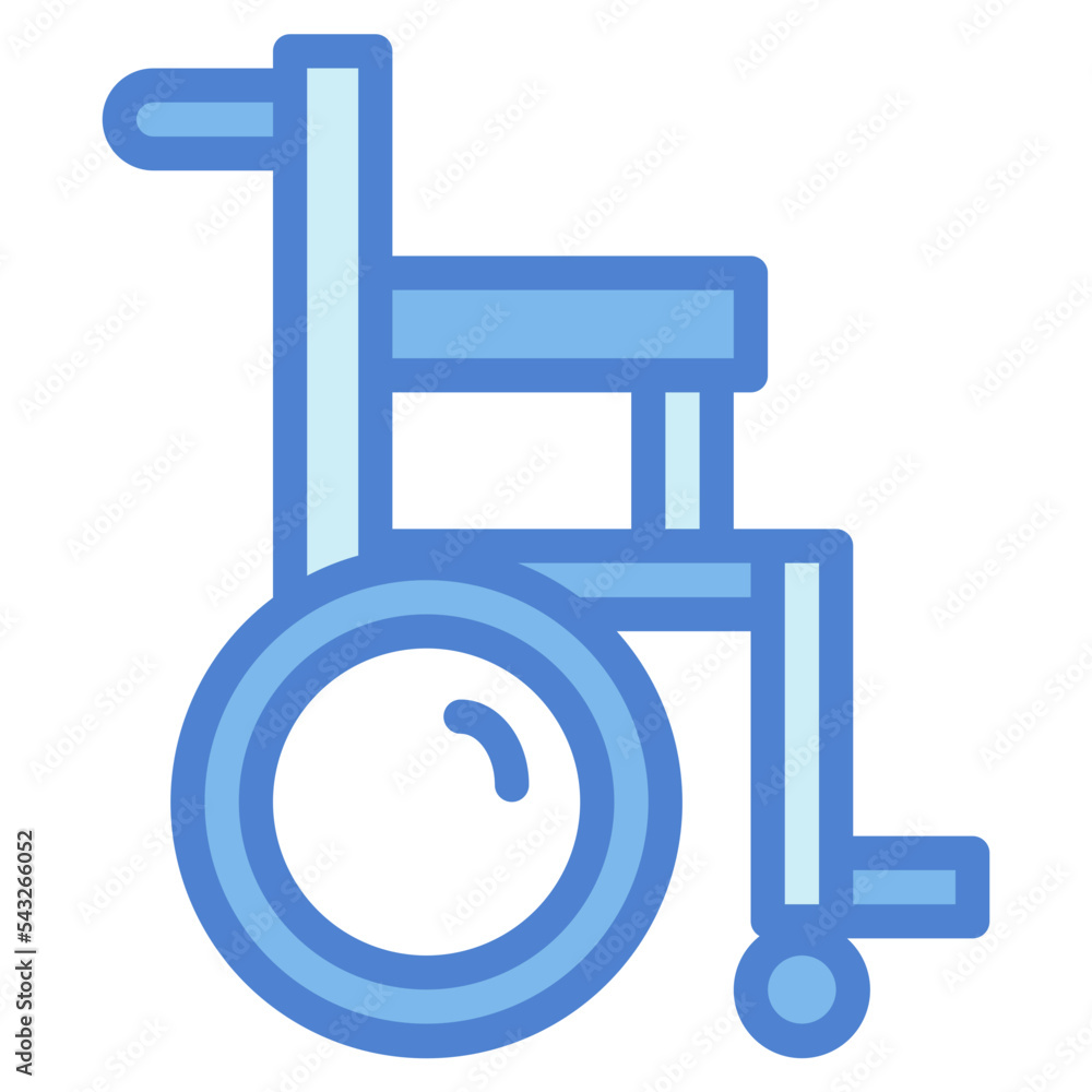 wheelchair two tone icon style wheelchair two tone icon style