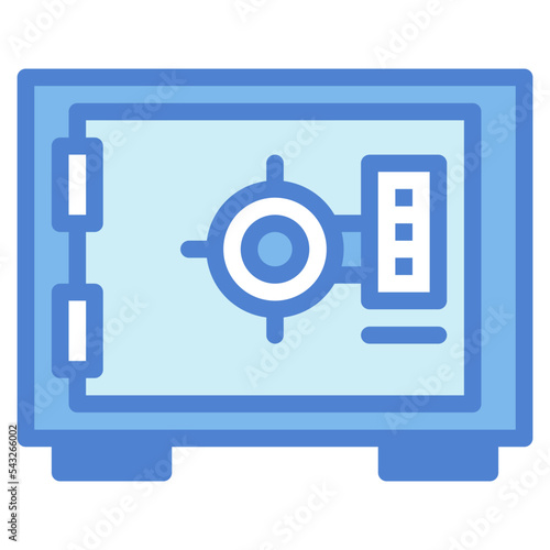 safe box two tone icon style